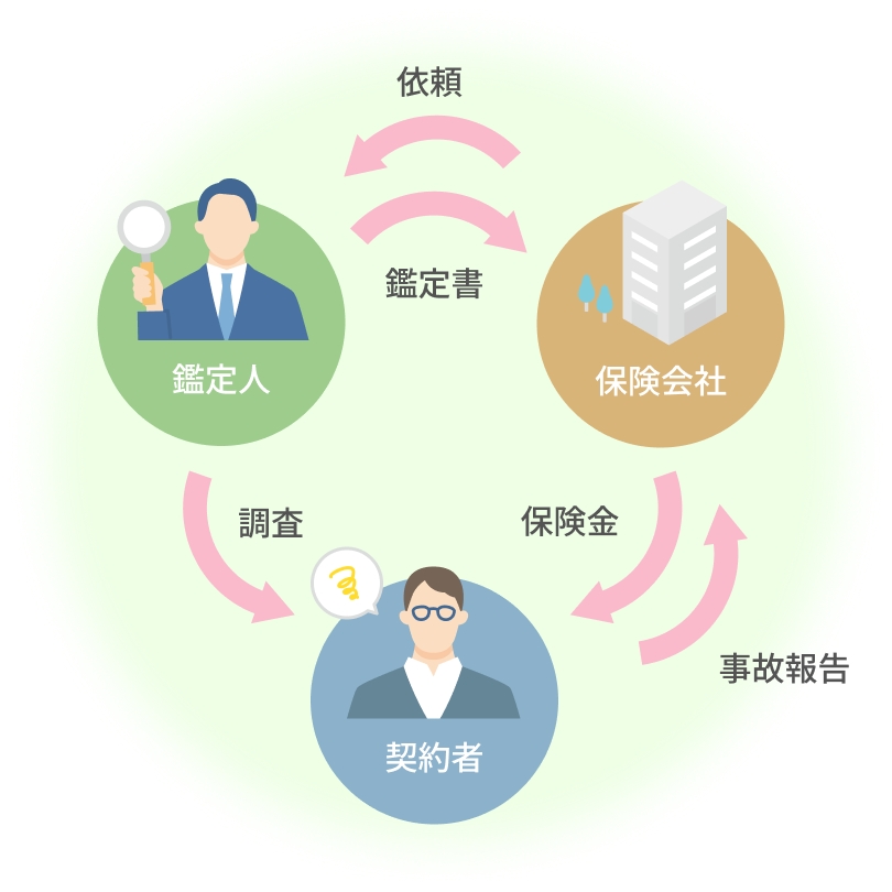 鑑定業務内容図