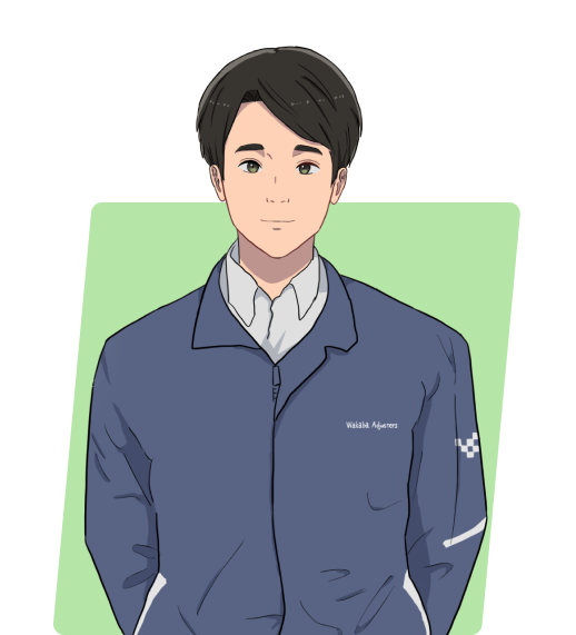 社員Y.K.の似顔絵